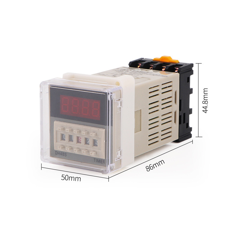 Bộ Relay timer thời gian lập DH48S-2Z 220V (kèm đế 8 chân)