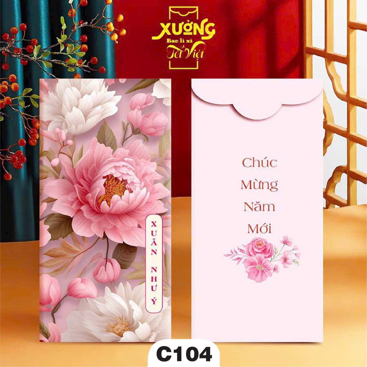 Combo 2000 cái bao lì xì Tết 2025 C150 siêu đẹp