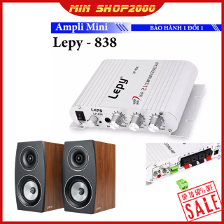 Bộ khuếch đại âm thanh Lepy LP-838 - Ampli mini 12V thumbnail