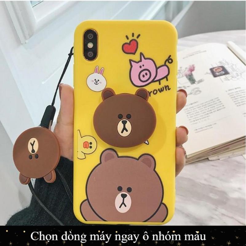 Giá Ốp silicon Gấu Browny Thỏ Cony Samsung M20,M30,A50,A30,A10,A70,A7 2018,A9 Pro,C9 Pro,A5 2017,A7 2017,A9 2018,A8 Star,A6 2018,A6 Plus,A8 2018,A8 Plus tặng dây đeo và giá đỡ