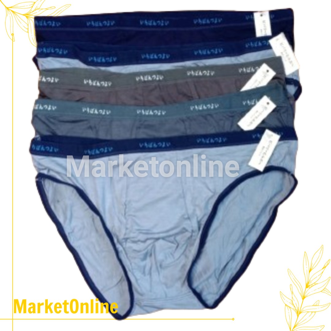 Combo 6 PCs cotton men's underwear premium quality 1 size Japanese code 045 35kg to 95kg