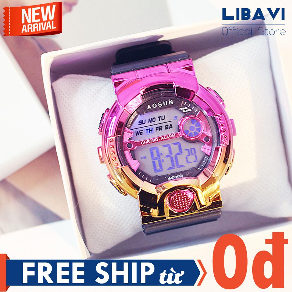 Đồng hồ Unisex Candycat C11, đồng hồ điện tử chạy pin, mặt tròn, dây đeo nhựa, kháng nước, chống trầy nhẹ (nhiều màu)