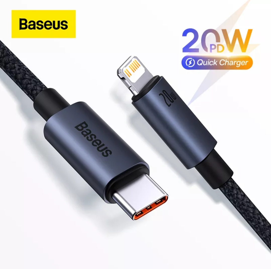Dây Cáp Sạc Nhanh Baseus PD 20W USB-C Dành Cho iPhone 13 12 11 Pro Max