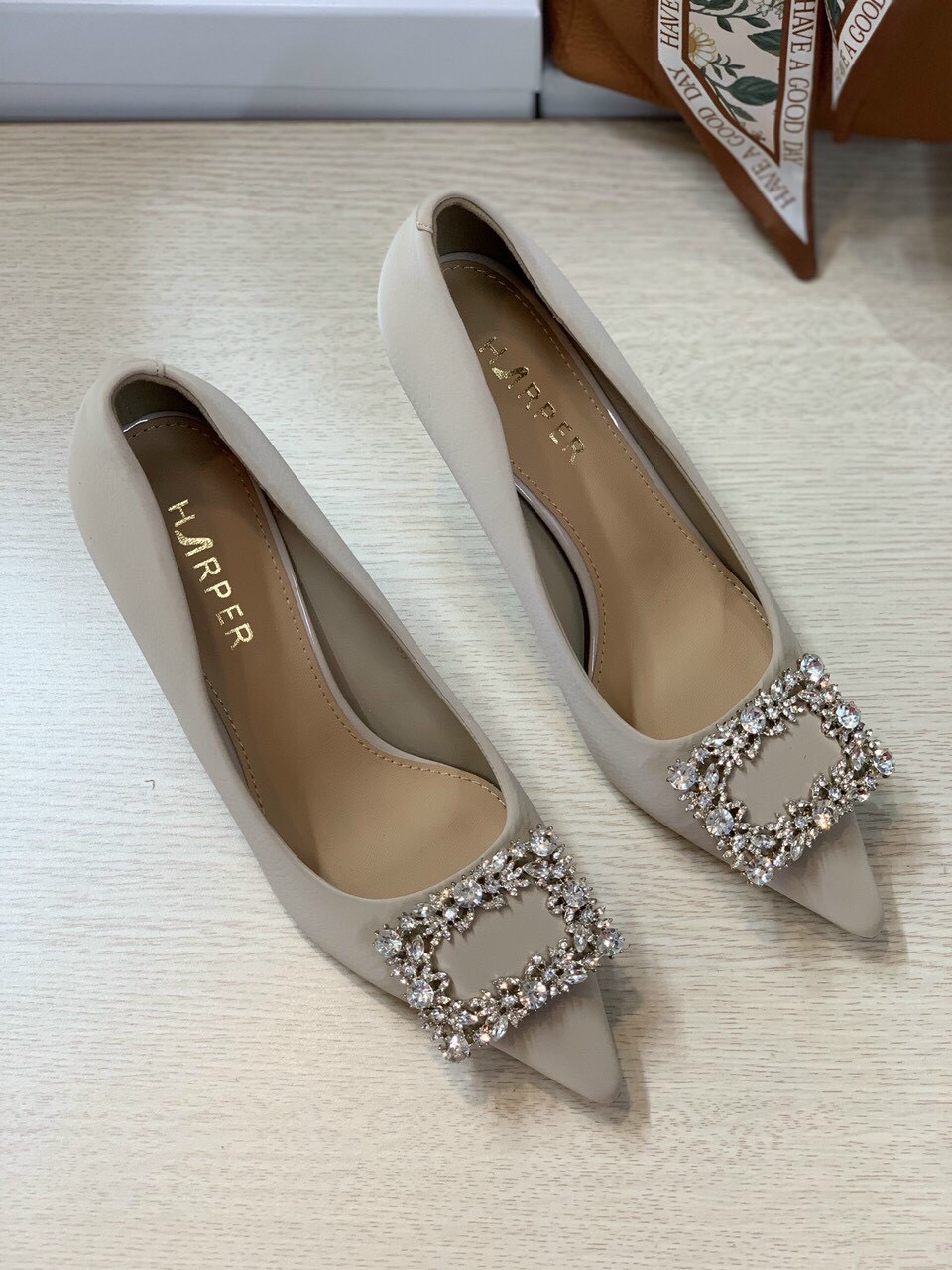 Giầy Cao Gót Nữ Gót Nhỏ Cao 7cm Hàng QCCC