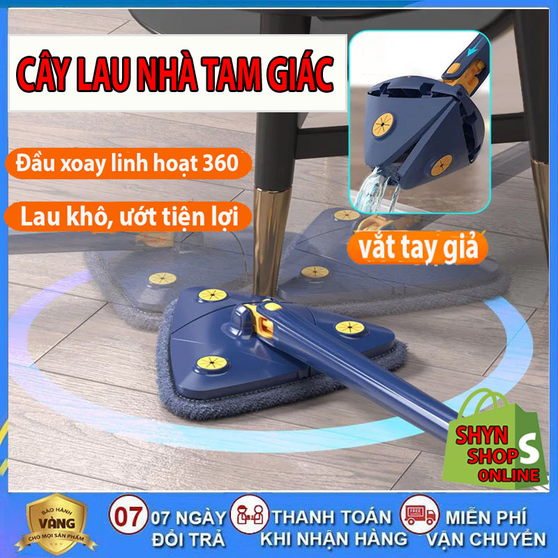 Cây lau nhà tam giác 360 độ, chổi lau nhà tam giác thông minh, cây lau nhà tam giác đa năng, cây lau nhà tự vắt, dụng cụ lau nhà, vệ sinh nhà cửa, cây lau kính, chổi lau trần nhà, cây lau nhà tam giác vắt tự động, tiện lợi