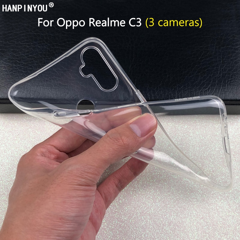 Ốp lưng silicon trong suốt cho realme c3, ốp lưng realme, ốp realme c3