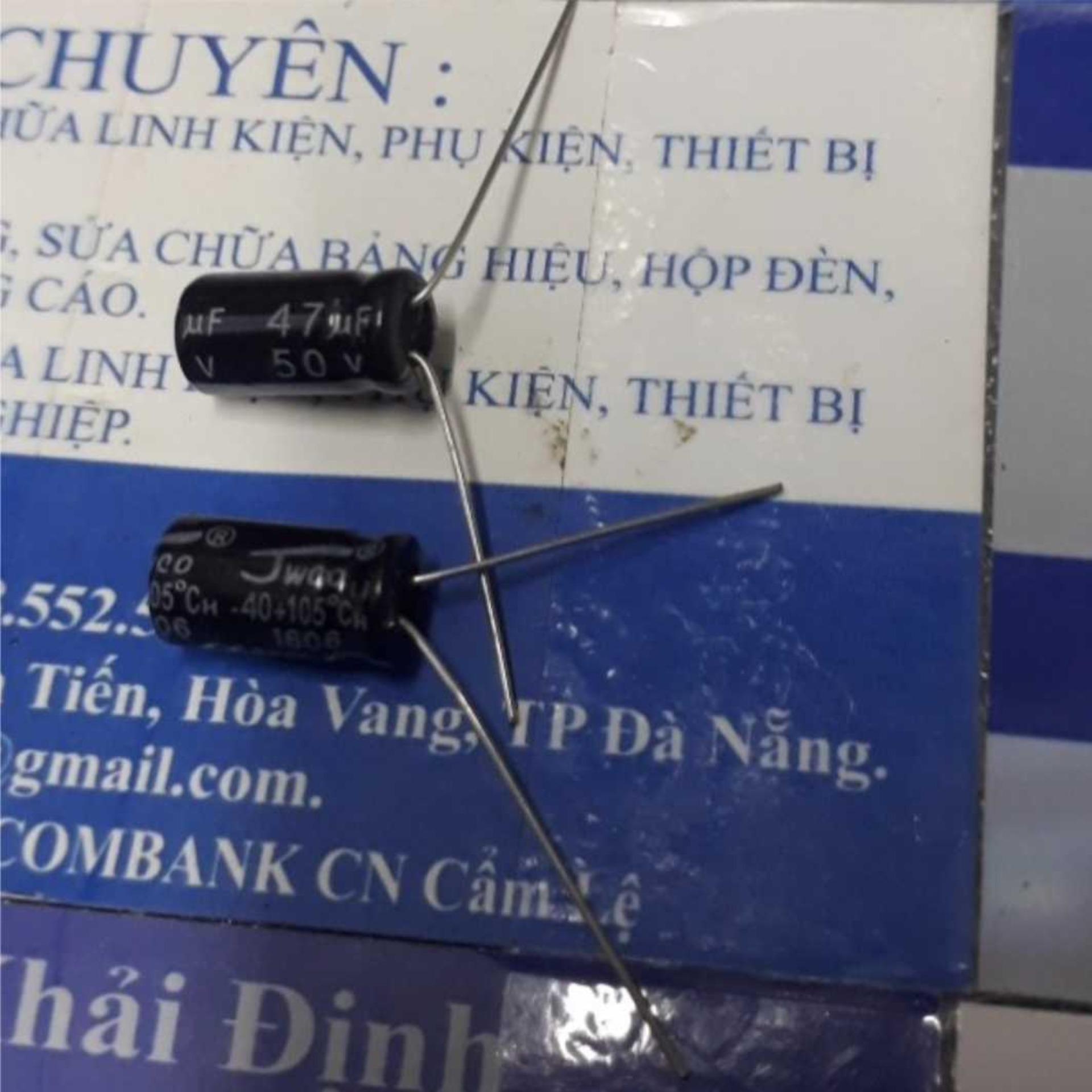 50 con TỤ HÓA, TỤ PHÂN CỰC 47uf 50V  kde1793