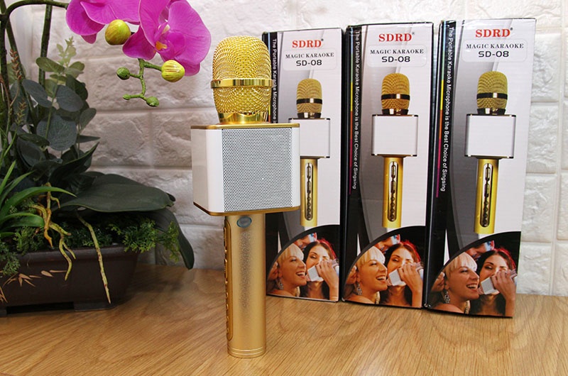 Micro Bluetooth Karaoke SD-08 - BẢO HÀNH 12 THÁNG