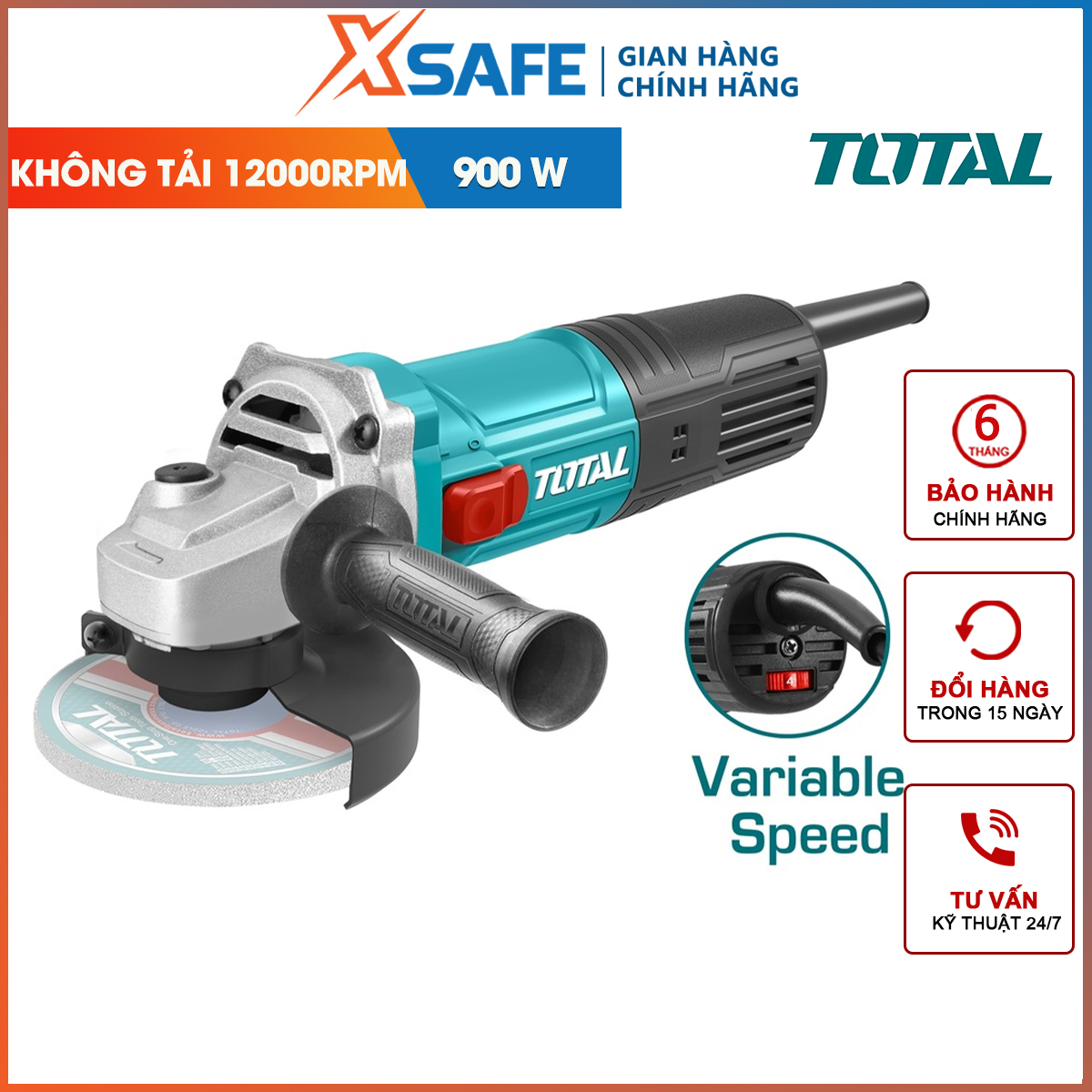 900W 125mm angle grinder with adjustable speed-original-xsafe
