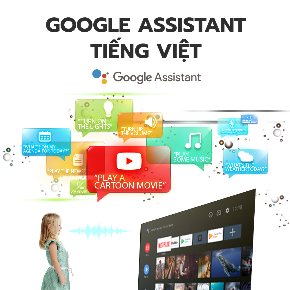 Android TV TCL 40 inch Full HD Wifi - 40L61 - HDR Dolby Chromecast T-cast AI+IN Màn hình tràn viền - Tivi giá rẻ - Bảo hành 2 năm