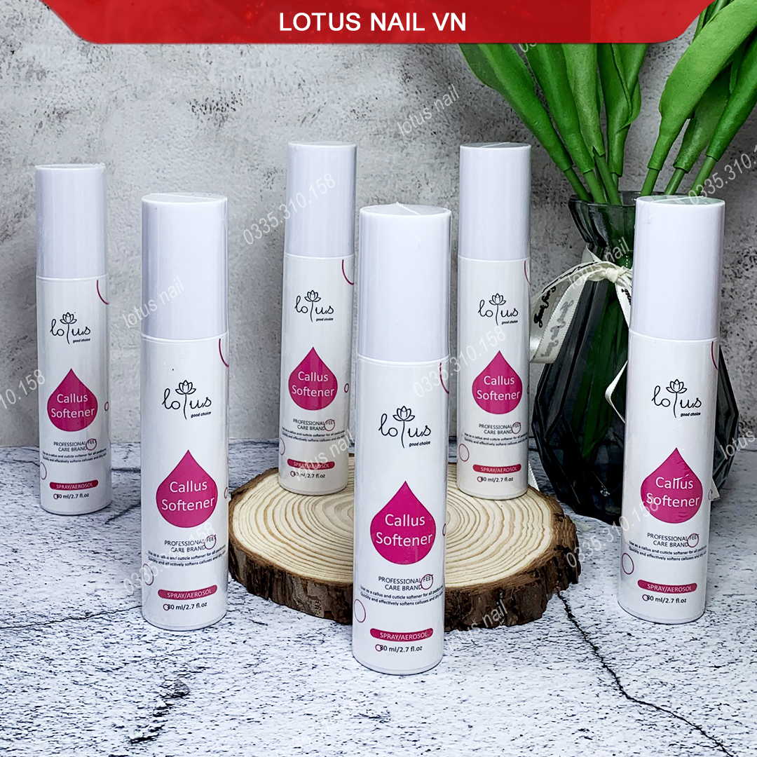 Kem mềm da chà gót chân Lotus dạng xịt