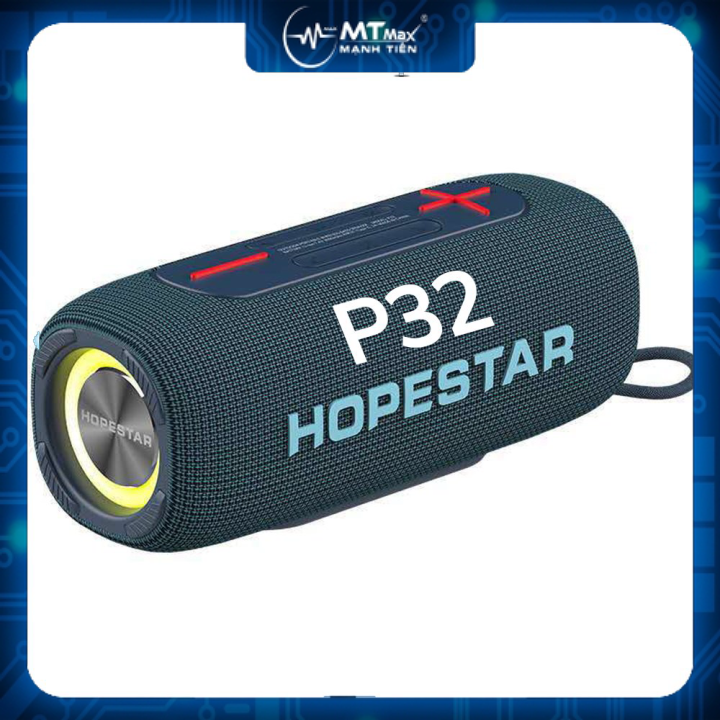 Loa Bluetooth HOPESTAR P32 nghe nhạc Di Động Công Suất Cao 20W - với thiết kế loa dạng cộng hưởng cho ra loa với âm thanh HopeStar