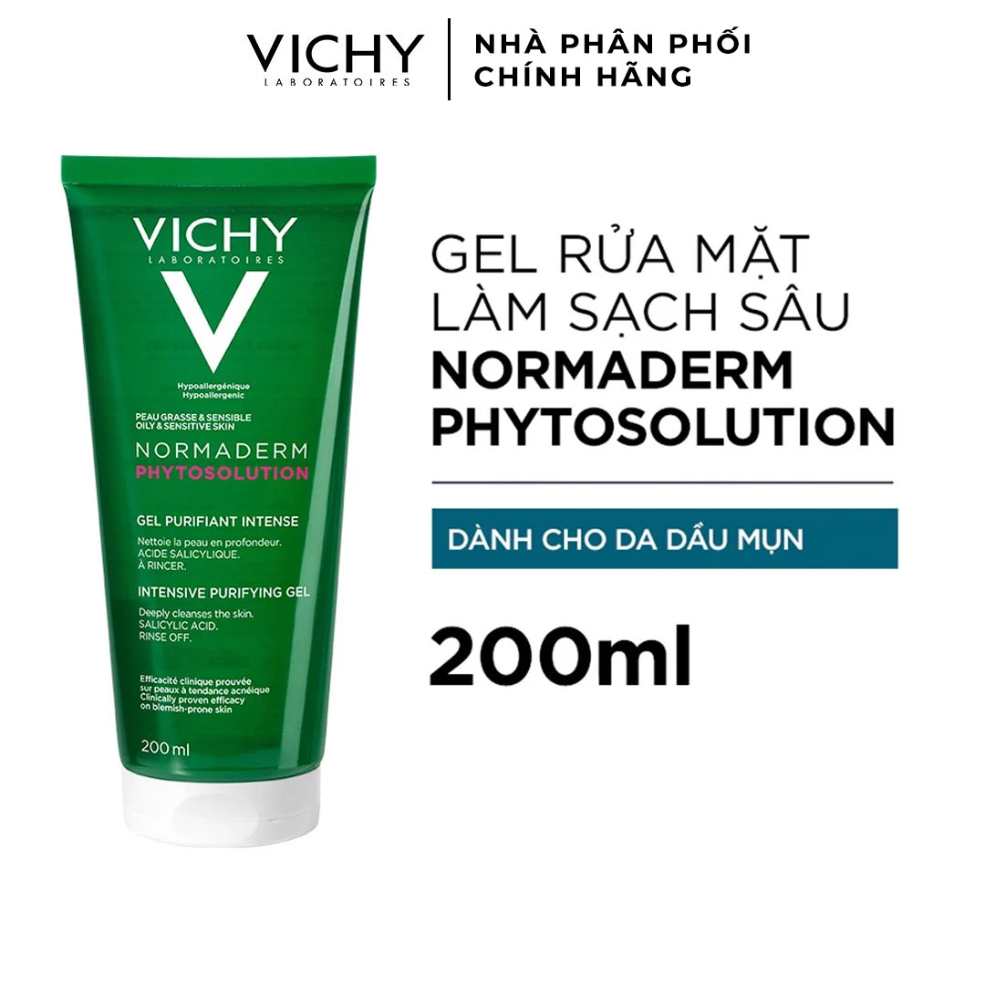 Sữa Rửa Mặt Vichy Normaderm Phytosolution Intensive Purifying Gel