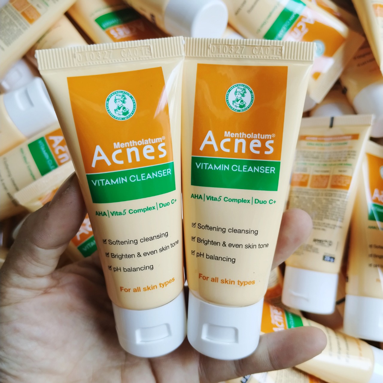 3 Tuýp Sữa rửa mặt Acnes vàng 25g