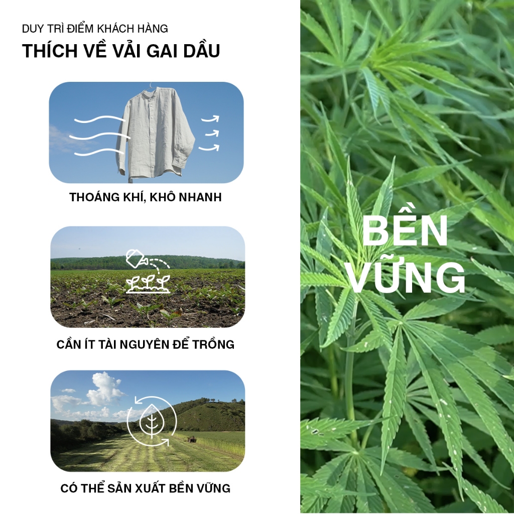 Đầm Tay Liền Vải Gai Dầu MUJI