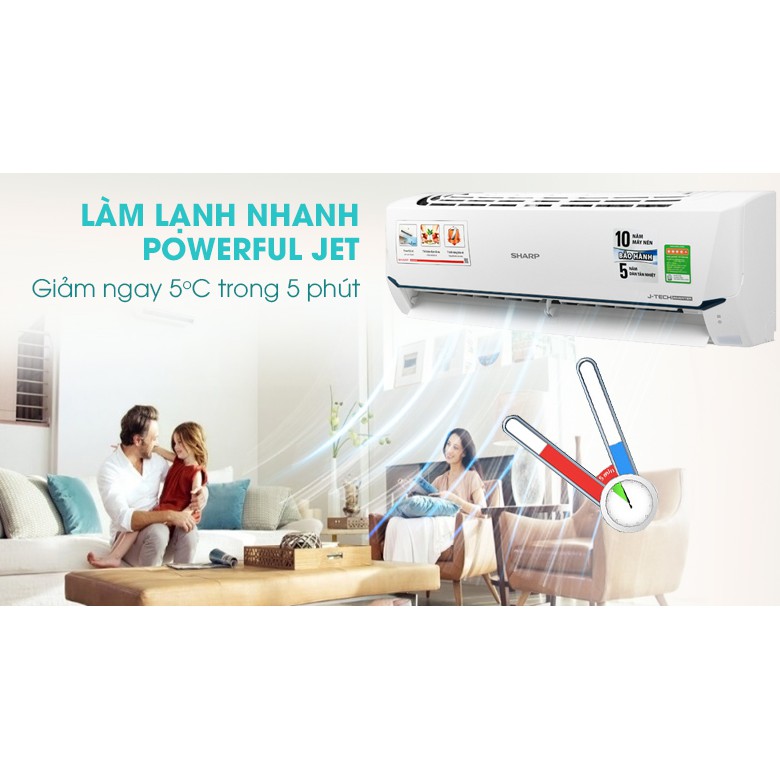 [Trả góp 0%] Điều hoà Sharp J-Tech Inverter 2 HP AH-X18ZEW Mới 2023 (Giá áp dụng giao tại HN, HCM& các tỉnh liên hệ shop)