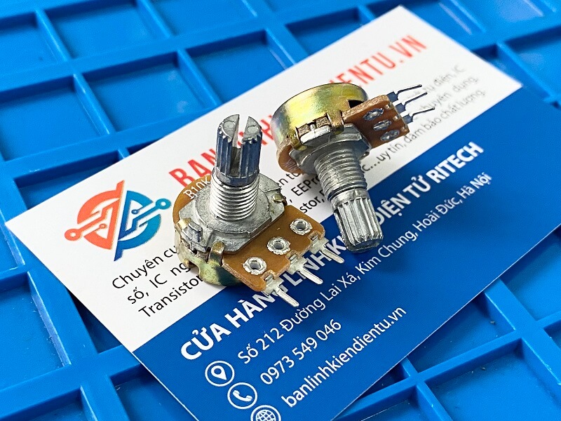 Chiết áp đơn 10k wh148-b10k loại 15mm
