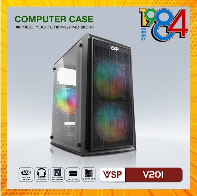 Bảng giá Case VSP V201 (Chuẩn mATX) Phong Vũ