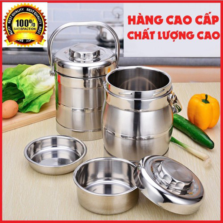 Cặp lồng inox 3 ngăn giữ nhiệt 2l