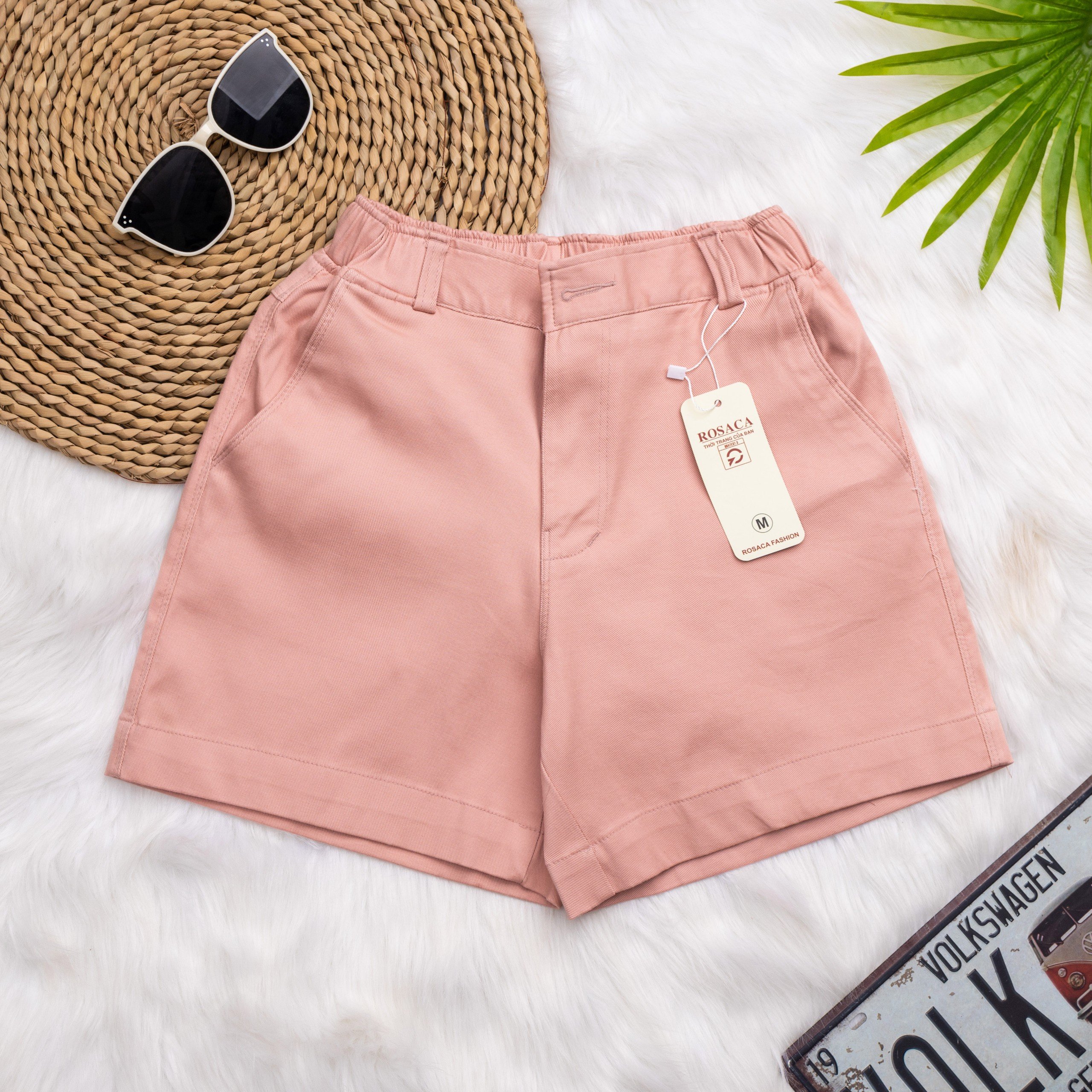 QUẦN SHORT KAKI (CẠP CHUN) LƯNG THUN NỮ