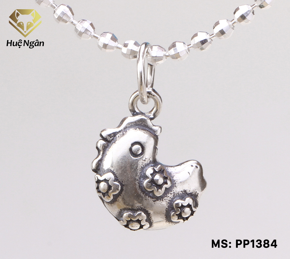 Mặt đeo dây chuyền, lắc tay, lắc chân cho bé 12 con giáp bạc Thái S925 Bạc Xinh - Quà tặng tuổi Dậu PP1384
