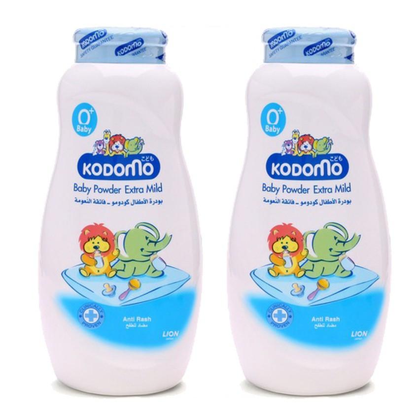 Bộ 2 phấn rôm tiệt trùng Kodomo 200g