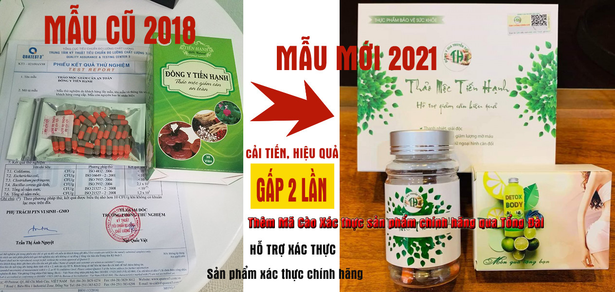 Combo Thảo Mộc Giảm Cân Tiến Hạnh Vip Mẫu Mới
