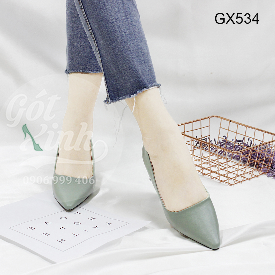[HCM]Giày bít mũi gót vuông 3 phân - có size lớn 40 trở lên