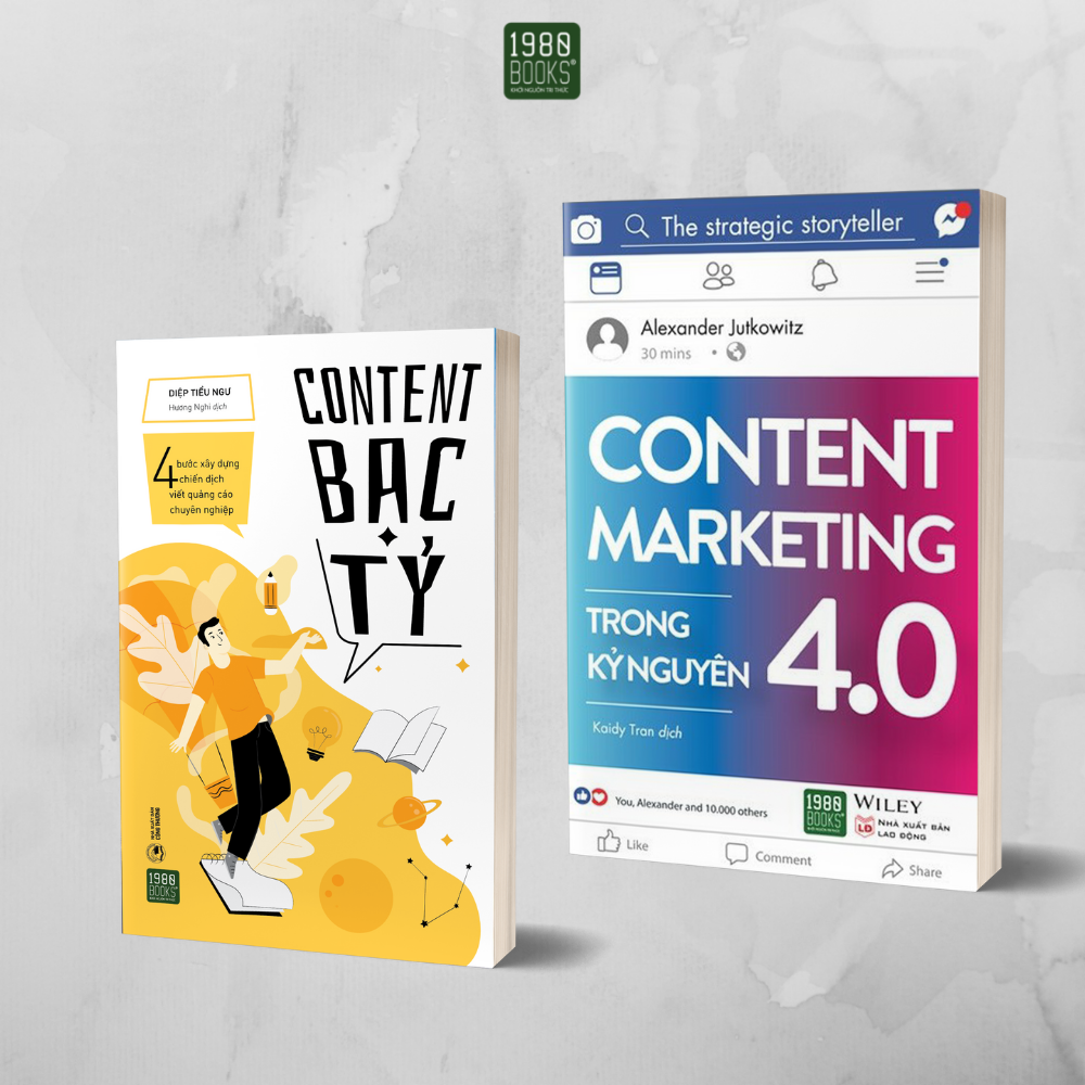 Combo 2 cuốn Content bạc tỷ + Content marketing trong kỷ nguyên 4.0