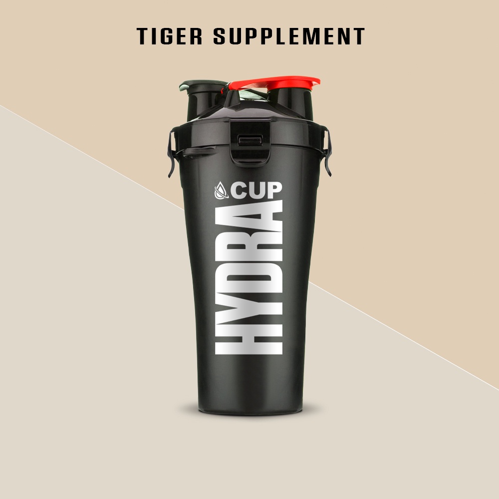 Shaker Bình nước thể thao 2 ngăn Hydracup Dual (700ml) - Lắc bột whey, bcaa