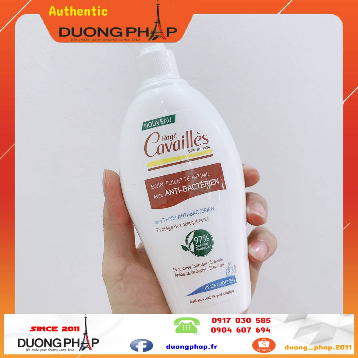Dung dịch vệ sinh Cavailles 250ml