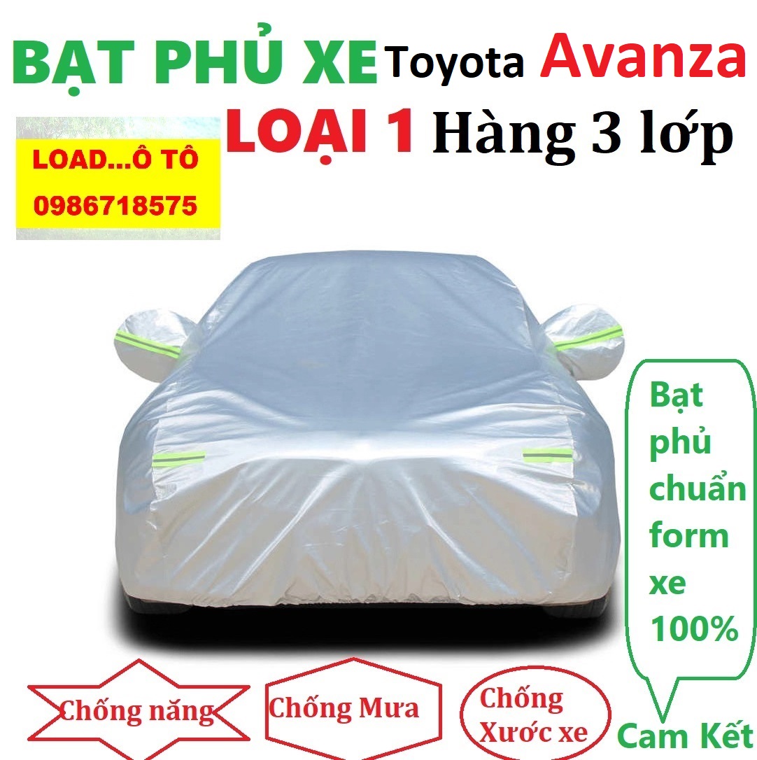 Bạt phủ xe toyota avanza cao cấp, bạt phủ xe ô tô, bạt che ô tô cách nhiệt load ô tô