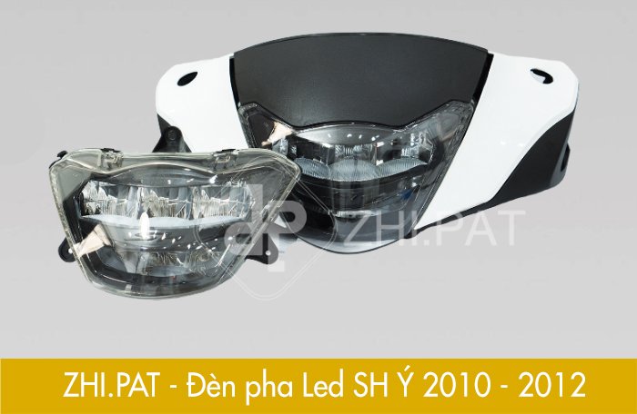 Đèn Led 2 tầng ZHIPAT cho SH Ý (2010-2012) chóa màu 2 tầng (màu đen, trắng )