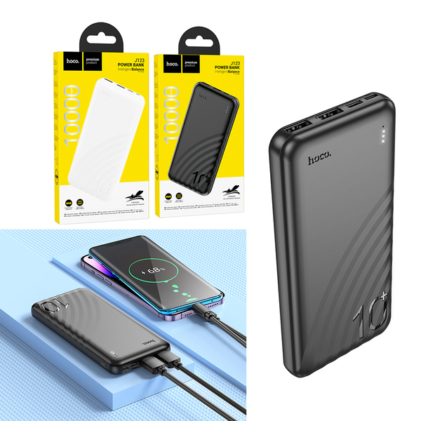 [HCM]Pin sạc dự phòng Hoco J123 10000mAh  2 cổng sạc