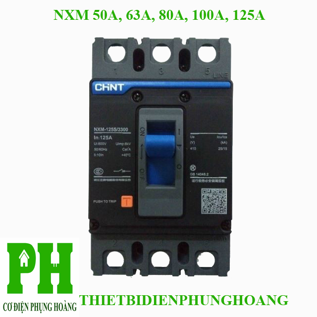 CẦU DAO TỰ ĐỘNG APTOMAT KHỐI MCCB 3P-(50A-63A-80A-100A-125A) - CHINT [CHÍNH HÃNG] [GIAO NHANH]