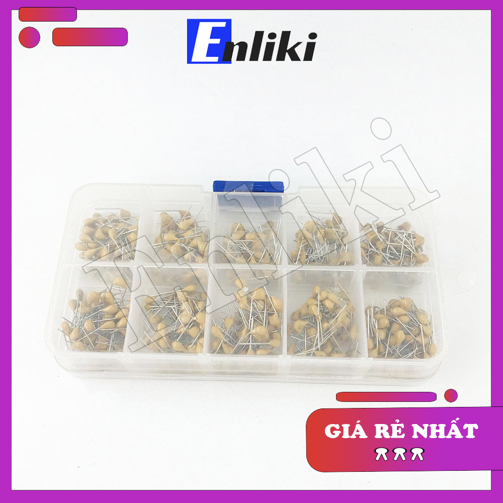 Combo 10 Loại Tụ Gốm 10pF-100nF (300 Cái)