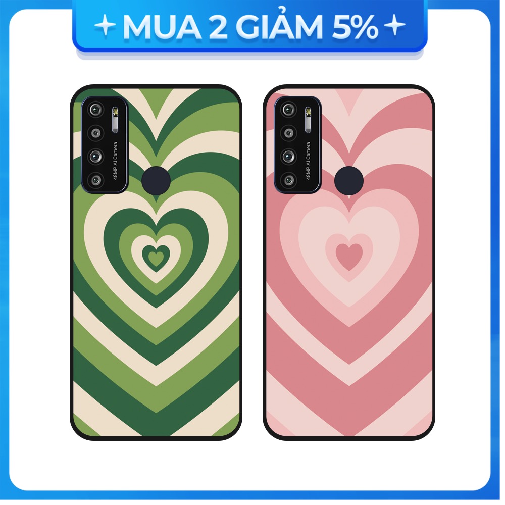 Ốp lưng Vsmart Joy 3/Joy 4/Active 3/Bee 3/Live/...dẻo đen hình Trái Tim