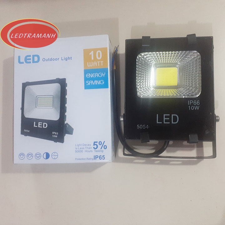 Đèn pha led cob 10w 5054 ip66 ngoài trời