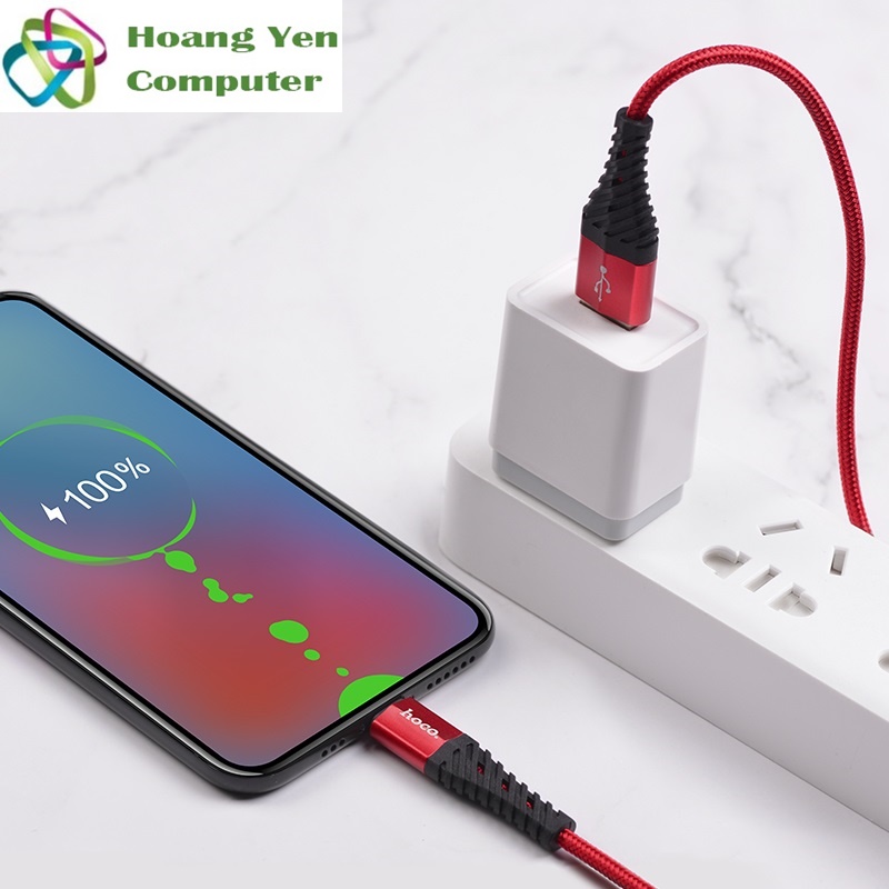 [HCM][1M] Cáp Sạc MICRO USB Hoco X38 Dài 1M Dây Dù Cho Android - BH 12 Tháng 1 đổi 1 (MÀU SẮC NGẪU NHIÊN) - Hoàng Yến Computer