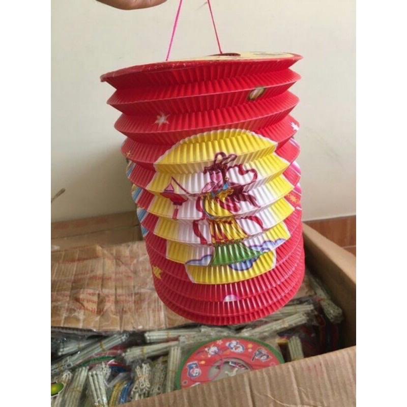 10 lồng đèn giấy hình trụ loại trυng (lồng đèn trυng thu)