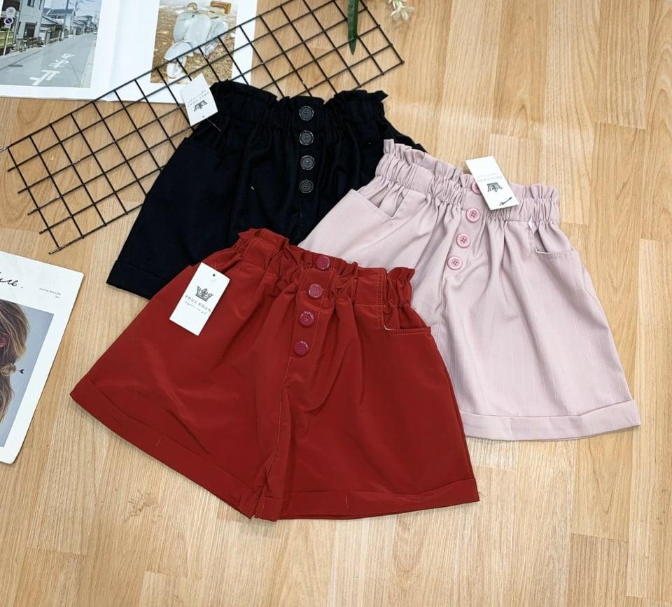 Quần kaki lưng thun phối nút TTKX0338