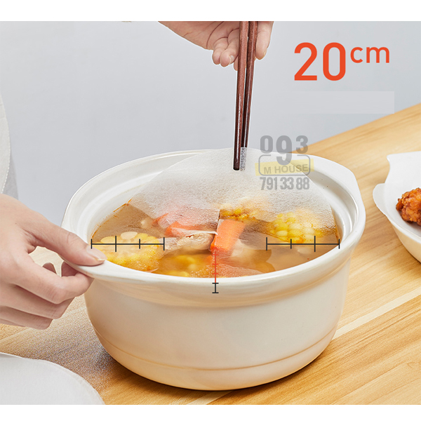 Bộ Giấy Thấm Dầu Mỡ Thức Ăn Nấu Canh Súp Giấy Lọc Dầu Thực Phẩm