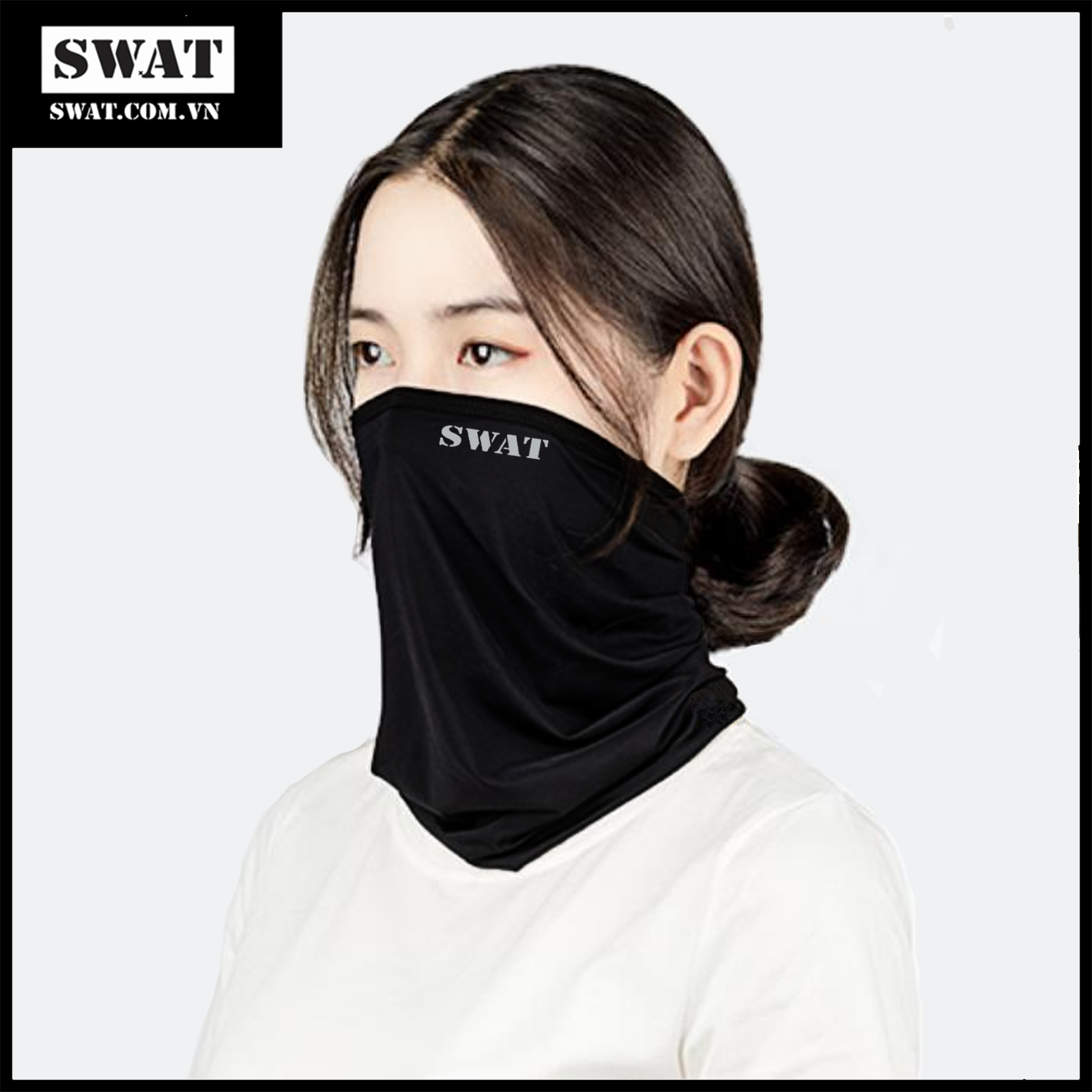 Giá Tốt-Khăn đa năng swat full đen cao cấp-chống năng-đi phượt-chống bụi