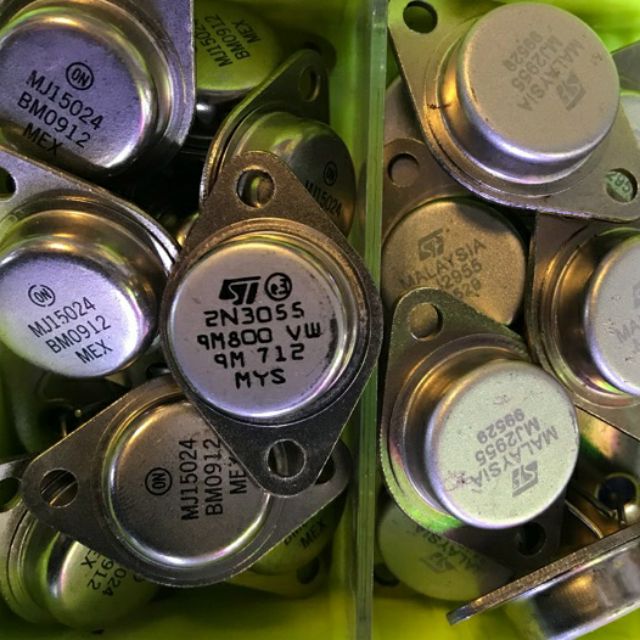 🥰 Cặp transistor (sò) 2N3055 và MJ2955