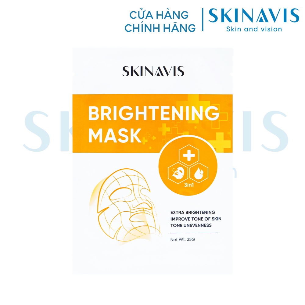 Mặt nạ trắng da mờ nám SKINAVIS Brightening Mask