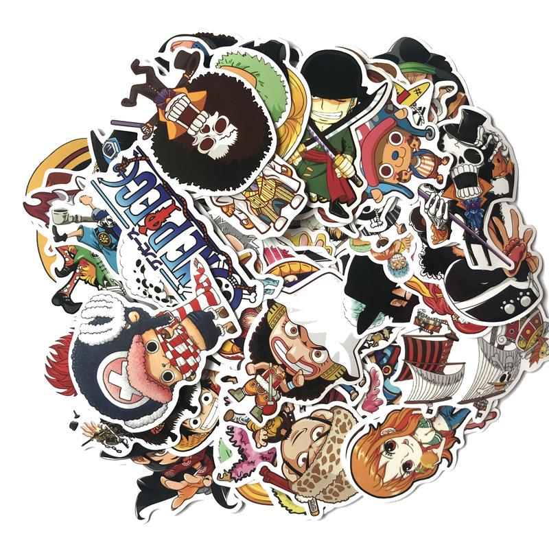 Sticker dán xe, dán mũ, dán laptop... Chủ đề ONE PIECE