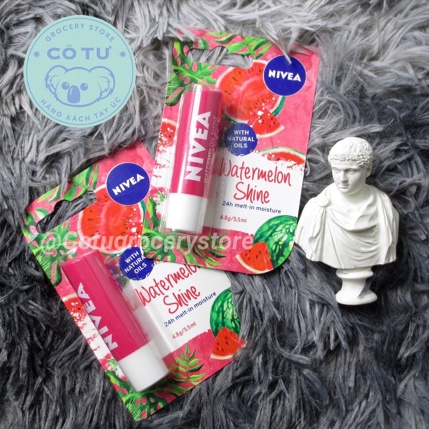 Son Dưỡng Nivea Nhiều Loại (Hàng Úc) 4,8G