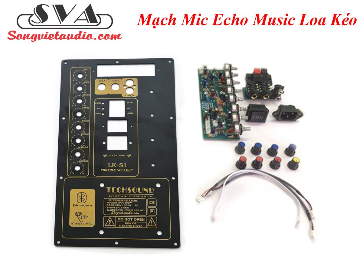 BỘ MẠCH MUSIC ECHO LOA KÉO TẶNG MẶT S1