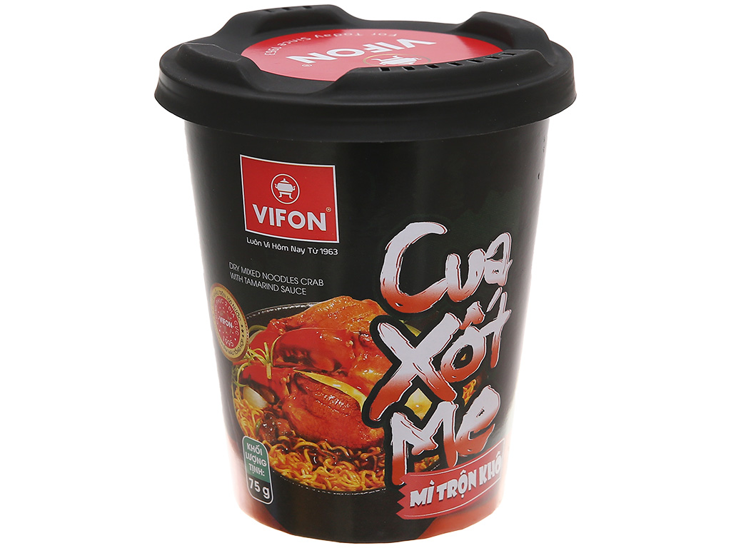 Mì trộn cua xốt me VIFON ly 75g