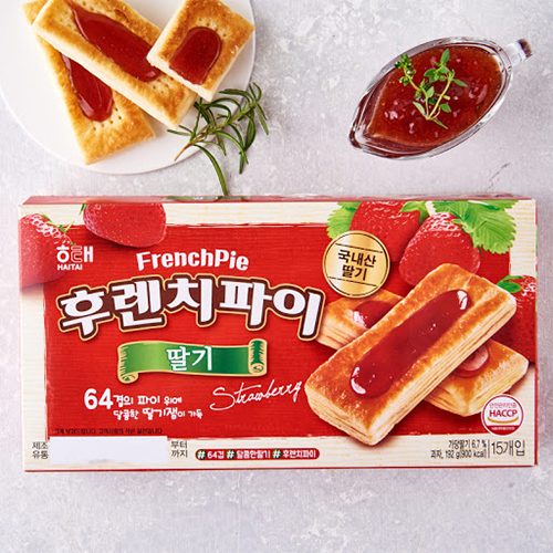후렌치파이딸기/ Bánh xốp Dâu 192g (Hộp)